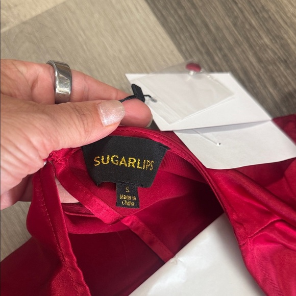 ☀️❄️cool red dress NWT - Picture 3 of 4